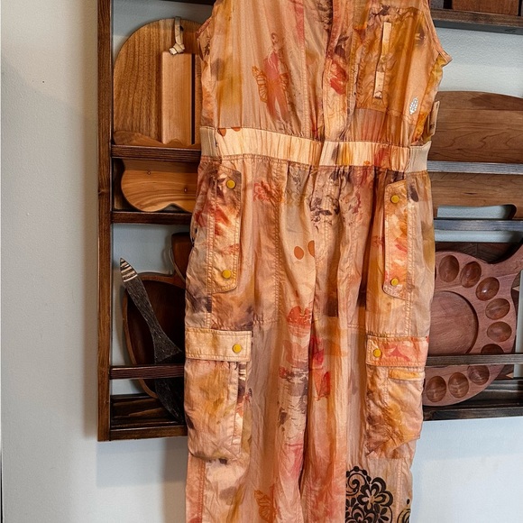 Free People Movement Colorburst Nylon Parachute Embroidered Jumpsuit - Picture 4 of 9